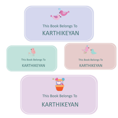 Designer Book Labels